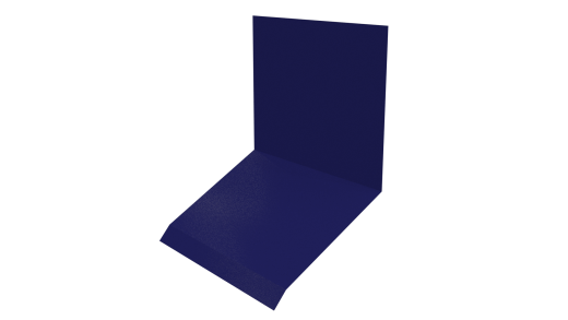Планка примыкания верхняя к стене фальц 150x130x20 мм, 5002 ультрамариново-синий глянцевый