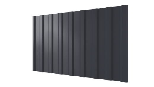 Профнастил С20R 1150/1100x0,7 мм, 7024 графитовый серый глянцевый