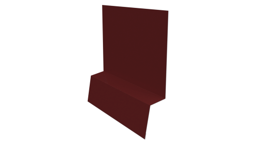Планка стартовая фальц 135x30x55 мм, 3011 коричнево-красный глянцевый