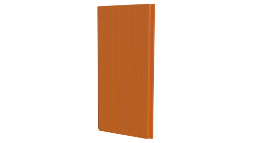 Лайн Про Гофр 200/176x0,5 мм, 2011 насыщенный оранжевый глянцевый