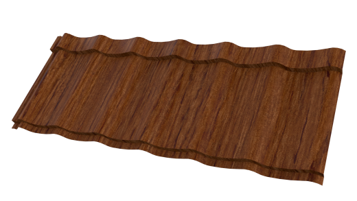Профиль Феникс 1180/1100x0,45 мм, 8019 Золотой орех 3D