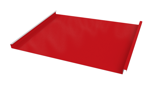 Фальцевая кровля 562/550x0,45 мм, 3020 транспортный красный глянцевый