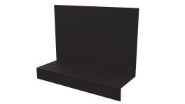 Примыкание боковое фальц 25x65x130 мм, 8019 серо-коричневый матовый