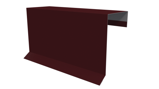 Планка торцевая фальц 65x97 мм, 3005 винно-красный глянцевый