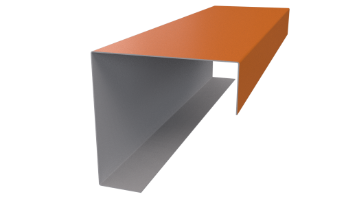 Декоративная накладка угловая 20x60x60x20 мм, 2011 насыщенный оранжевый глянцевый