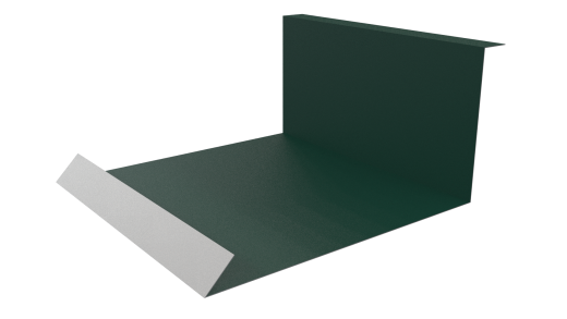 Планка примыкания нижняя 100x200x2000 мм, 6005 зеленый мох матовый