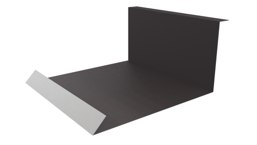 Планка примыкания нижняя 100x200x2000 мм, 8019 серо-коричневый матовый