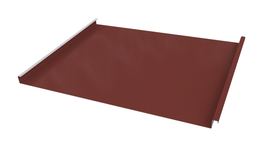 Фальцевая кровля 562/550x0,65 мм, 3009 оксид красный глянцевый