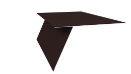 Планка карнизная фальц 130x80 мм, 8017 шоколадно-коричневый глянцевый