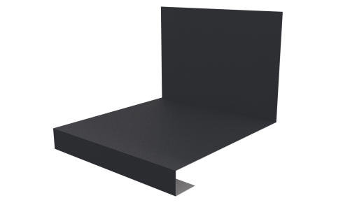 Планка примыкания нижняя к трубе фальц 140x200 мм, 7024 графитовый серый стальной бархат