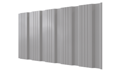 Профнастил К20 1195/1130x0,4 мм эконом, 7035 светло-серый глянцевый