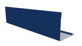 Планка завершающая 10x50x50x10 мм, 5005 сигнальный синий глянцевый