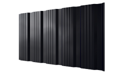 Профнастил К20 1195/1130x0,5 мм, 9005 черный янтарь глянцевый