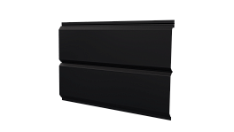 Л-брус 264/240x0,5 мм, 9005 черный янтарь матовый