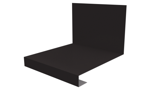 Планка примыкания нижняя к трубе фальц 140x200 мм, 8019 серо-коричневый глянцевый