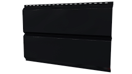 Л-брус 264/240x0,5 мм, 9005 черный янтарь глянцевый
