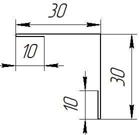 Планка угла наружного 30x30x2000 мм, 8017 шоколадно-коричневый PUR Pruf