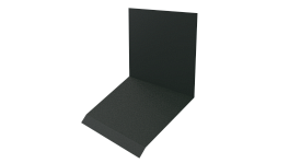 Планка примыкания верхняя к стене фальц 150x130x20 мм, 6009 пихтовый зеленый матовый