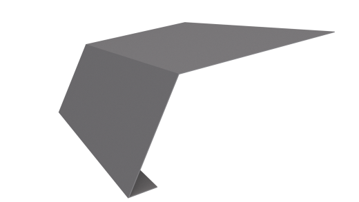 Планка карнизная 100x65x2000 мм, 7004 сигнальный серый глянцевый