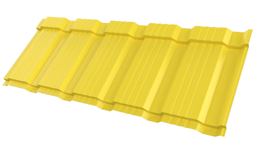 Профиль Пегас 1195/1130x0,45 мм, 1018 цинково-жёлтый глянцевый