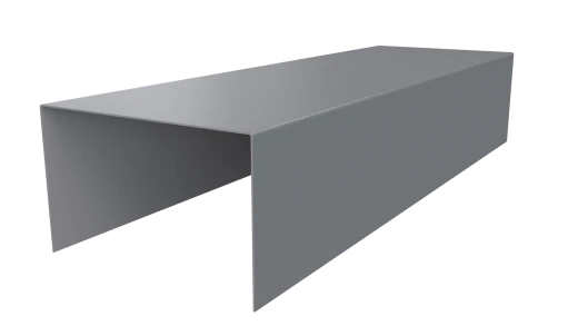 Крышка 40x65x40 мм, 7040 серое окно глянцевый