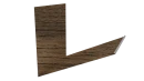 Планка примыкания верхняя к трубе фальц 250x210 мм, Дуб Сантана 3D