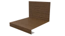Планка примыкания нижняя к трубе фальц 140x200 мм, Дуб Сантана 3D