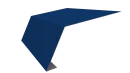 Планка карнизная 100x65x2000 мм, 5005 сигнальный синий глянцевый