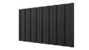 Профнастил С20R 1150/1100x0,45 мм, 9005 черный янтарь матовый