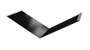 Планка ендовы нижняя 298x298x2000 мм, 9005 черный янтарь глянцевый