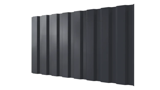 Профнастил С20A 1150/1100x0,5 мм, 7024 графитовый серый PUR Pruf