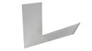 Планка примыкания верхняя к трубе фальц 250x210 мм, 9003 сигнальный белый глянцевый