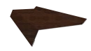 Планка примыкания в штробу 20x60x10 мм, Античный дуб 3D