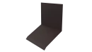 Планка примыкания верхняя к стене фальц 150x130x20 мм, 8017 шоколадно-коричневый стальной бархат