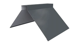 Конёк фигурный 150x150x2000 мм, 7011 железно-серый глянцевый