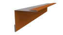 Планка угла внутреннего 50x50x2000 мм, 2011 насыщенный оранжевый глянцевый