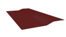 Планка крепёжная фальц 50x17x29 мм, 3011 коричнево-красный глянцевый