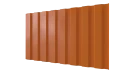 Профнастил С20A 1150/1100x0,4 мм эконом, 2011 насыщенный оранжевый глянцевый