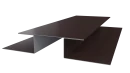 Планка стыковочная сложная 75x2000 мм, 8017 шоколадно-коричневый PUR Pruf
