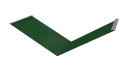 Планка ендовы нижняя 298x298x2000 мм, 6002 лиственно-зеленый глянцевый
