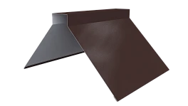 Конёк фигурный 150x150x2000 мм, 8017 шоколадно-коричневый глянцевый