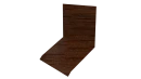 Планка примыкания верхняя к стене фальц 150x130x20 мм, Дуб Кельтик 3D