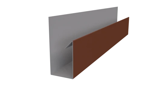 Планка П-образная 30x20x2000 мм, 8004 медно-коричневый матовый