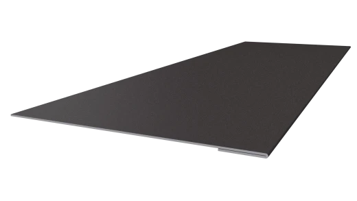 Планка завершающая 65x2000 мм, 8019 серо-коричневый матовый
