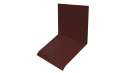 Планка примыкания верхняя к стене фальц 150x130x20 мм, 3009 оксид красный глянцевый