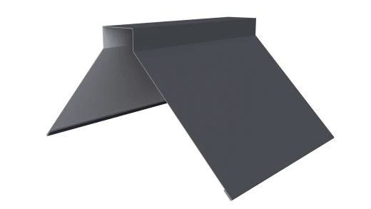 Конёк фигурный 150x150x2000 мм, 7024 графитовый серый стальной бархат