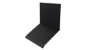 Планка примыкания верхняя к стене фальц 150x130x20 мм, 9005 черный янтарь стальной бархат
