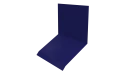 Планка примыкания верхняя к стене фальц 150x130x20 мм, 5002 ультрамариново-синий глянцевый