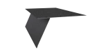 Планка карнизная фальц 130x80 мм, Картэн тёмный
