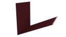 Планка примыкания верхняя к трубе фальц 250x210 мм, 3005 винно-красный глянцевый